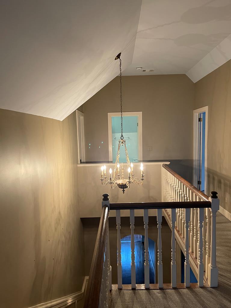 Upstairs Landing with 2 bedrooms & Bath